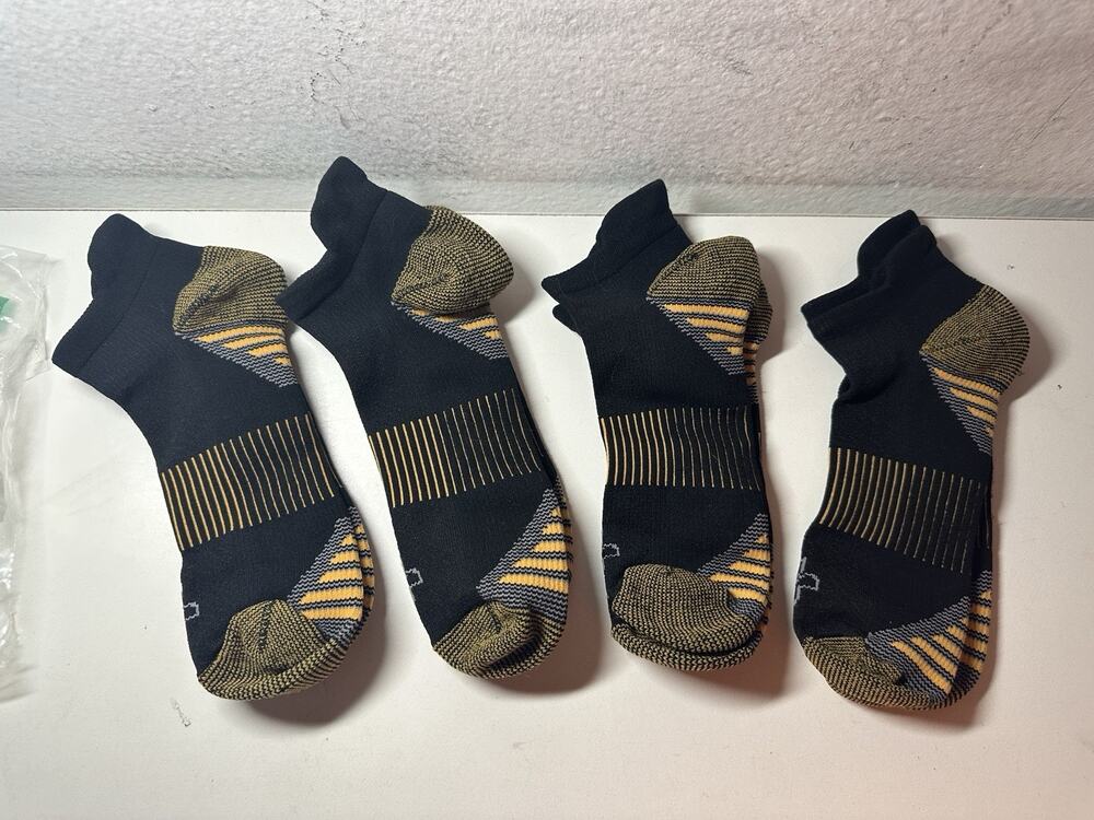 Black And Yellow Socks Unbranded